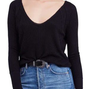 Free People Catalina V-Neck Thermal Top